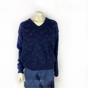 Vintage 80s knitted chunky sweater sweater